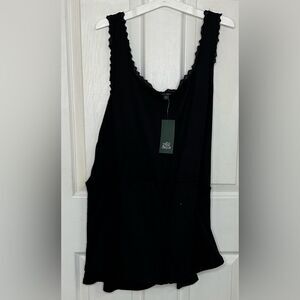 Target Black Sleeveless skorts with Lace Trim